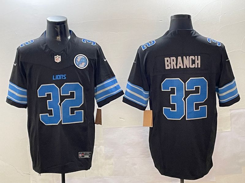 Men Detroit Lions #32 Branch Black three generations 2024 Nike Limited NFL Jersey style 2->detroit lions->NFL Jersey